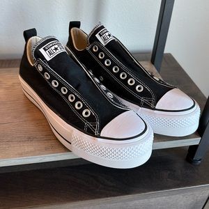 Platform slip on chucks